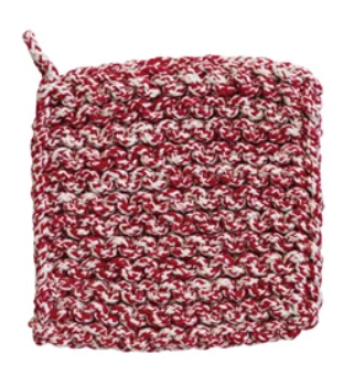 Melange Cotton Crocheted Pot Holder