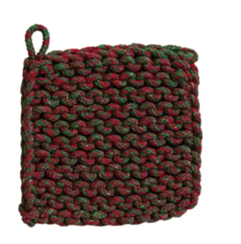 Melange Cotton Crocheted Pot Holder