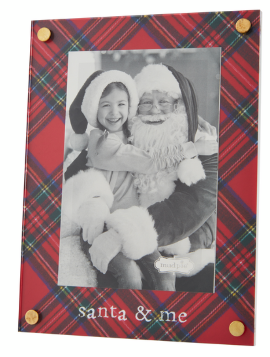 Tartan Santa & Me Frame