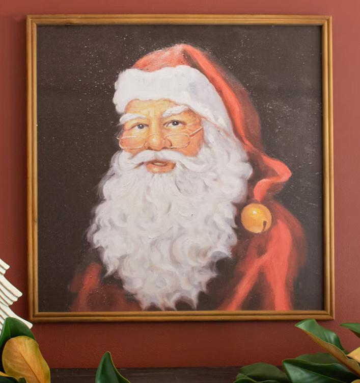 Framed Santa Print