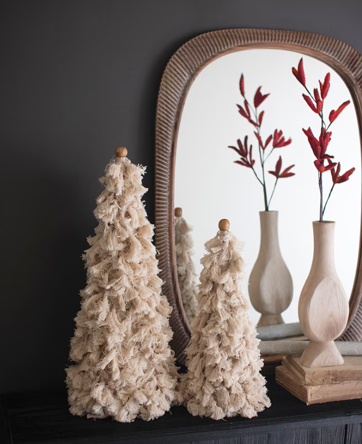 Cotton Tassel Christmas Trees