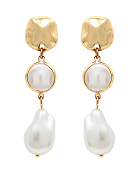 Baroque Pearl Drop Earrings