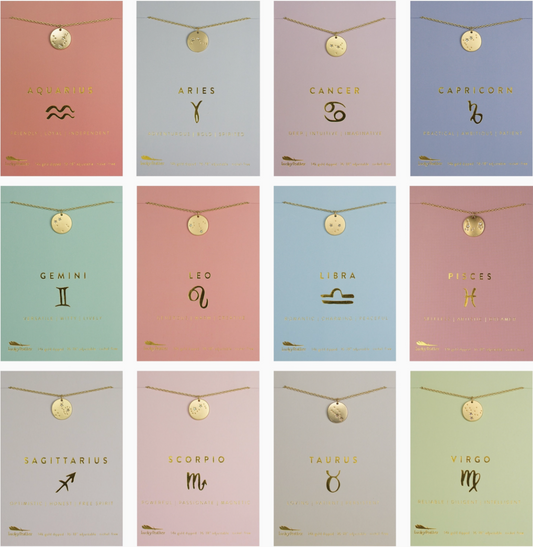 Gold Zodiac Necklaces