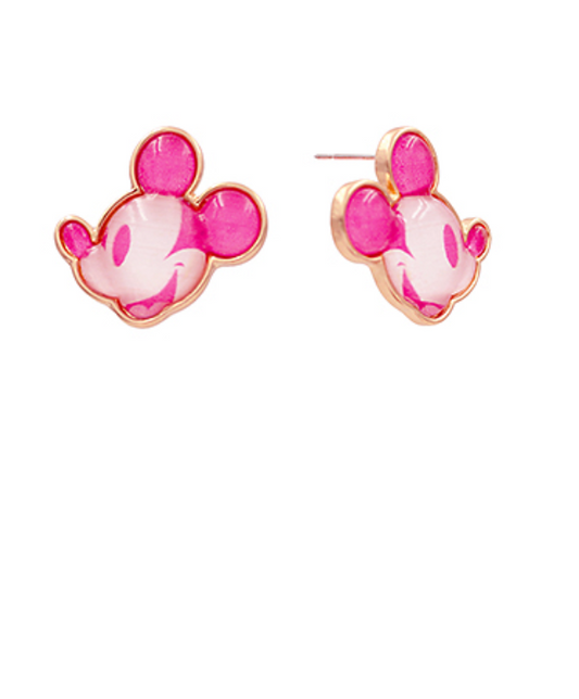 Mickey Head Epoxy Earrings