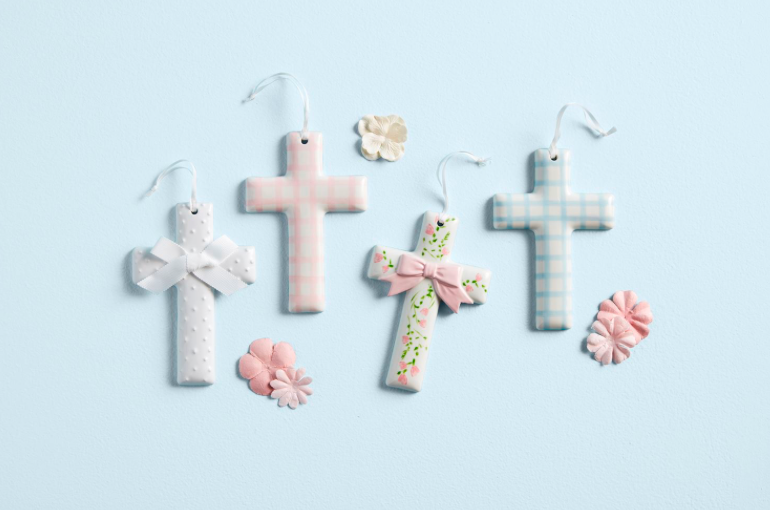 Spring Ceramic Crosses