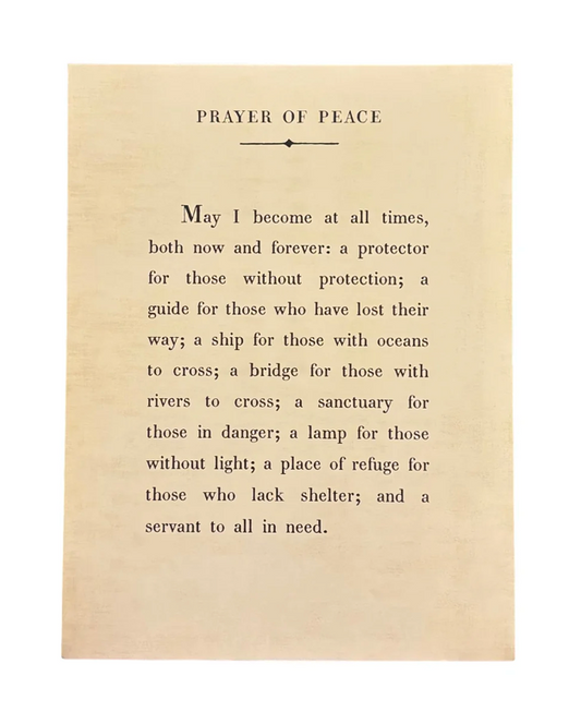 Prayer of Peace Art Poster