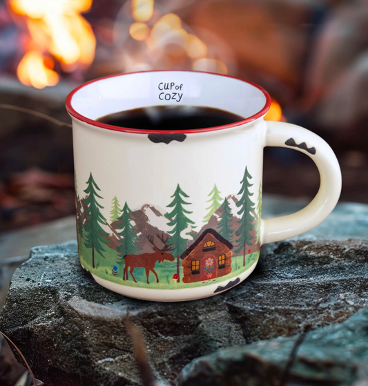 Camp Coffee Mug - Cream Cup of Cozy