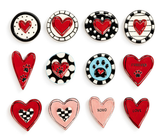 Heartful Home Ceramic Magnets