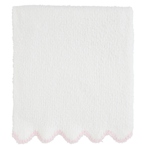 Scalloped Chenille Baby Blankets