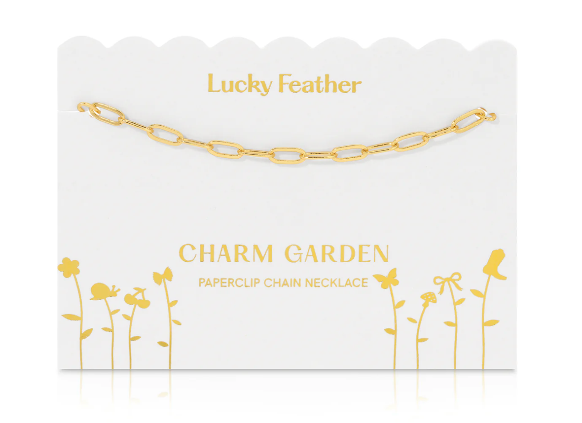 Charm Garden - Gold Paperclip Necklace Chain