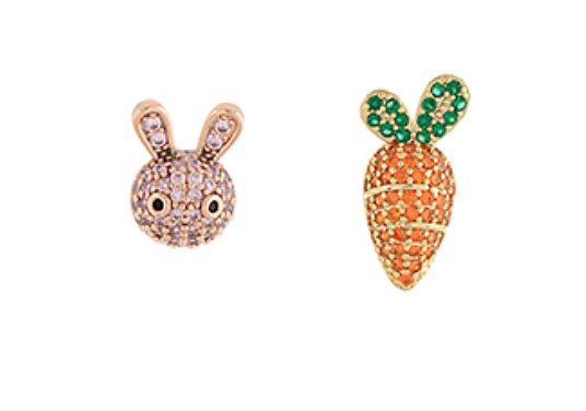 Easter Bunny & Carrot Earrings