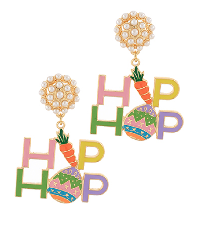 Hip Hop Easter Egg Earrings