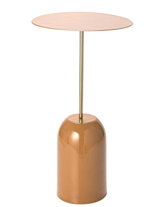 Gold Enameled Metal Table