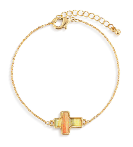 Artful Cross Bracelet - Love