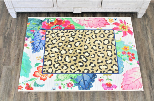 Tobacco Leaf Leopard Bamboo Mat