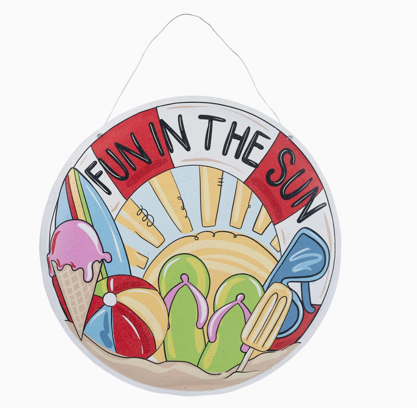 Happy Easter/Fun in the Sun Reversible Door Hanger