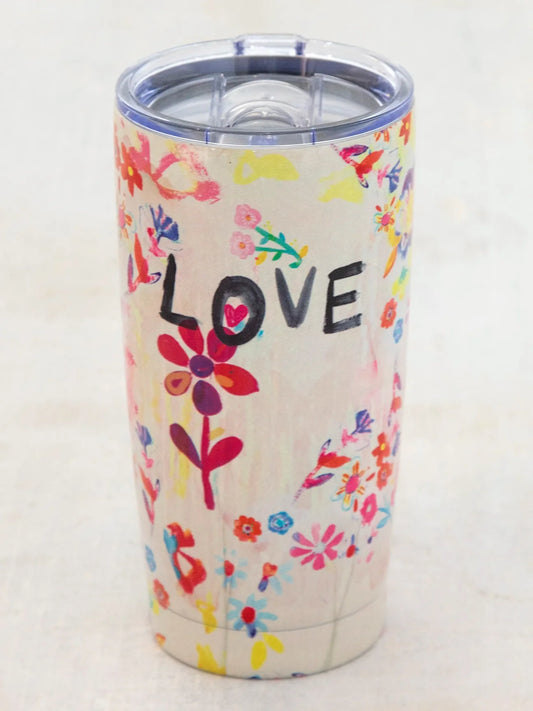 Stainless Steel Tumbler - Life is a Canvas Love