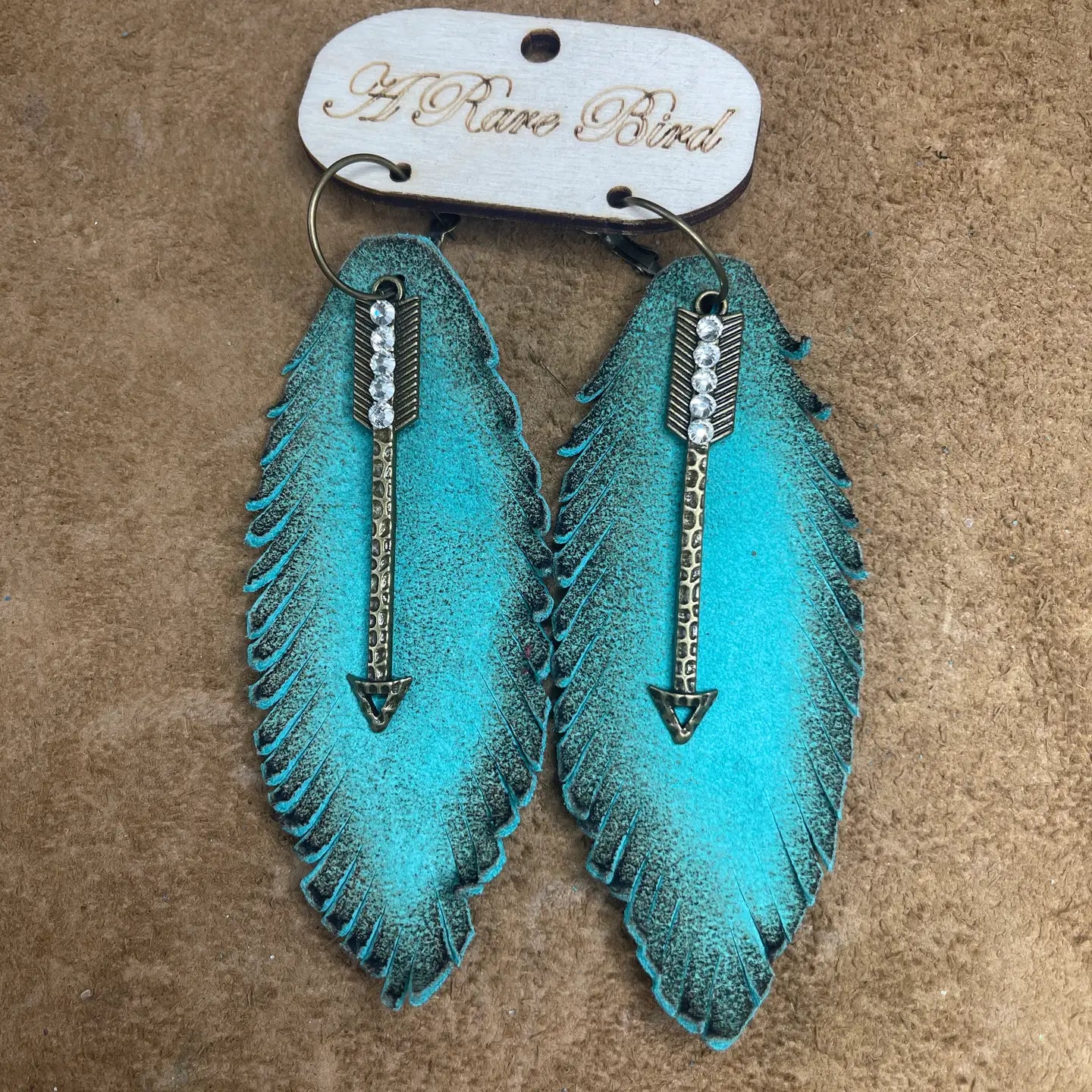 "Follow Your Arrow" Light Turquoise Earrings