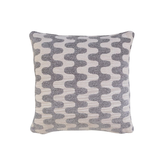 Natural & Grey Abstract Cotton Pillow