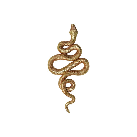 Gold Resin Snake Wall Décor