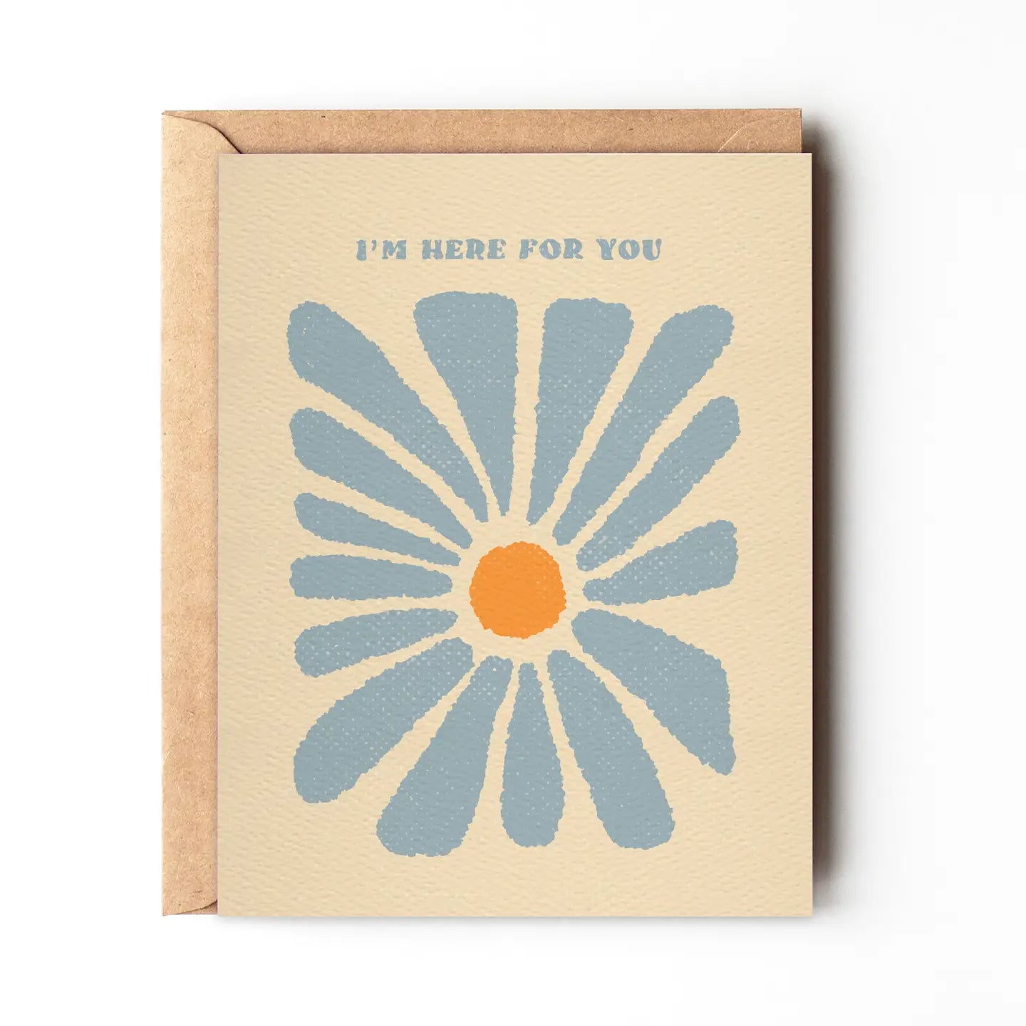 I'm Here For You - Abstract Flower Sympathy Card