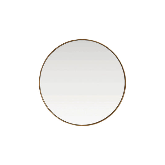 Gold Finish & Black Metal Deep Framed Wall Mirror