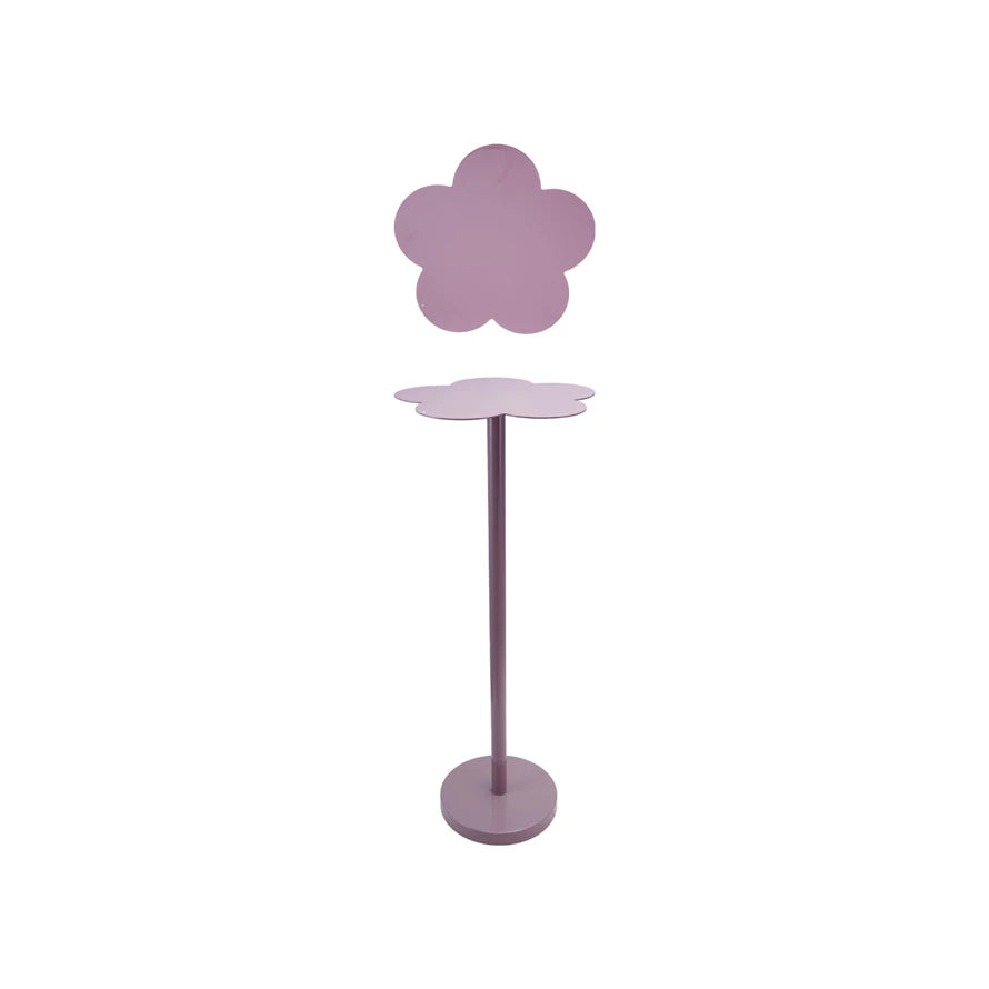 Lavender Metal Flower Shaped Martini Table