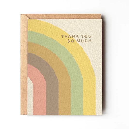 Boho Rainbow Thank You Card