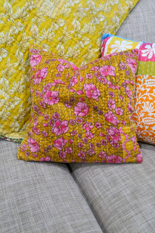 Kantha Double Sided Pillow