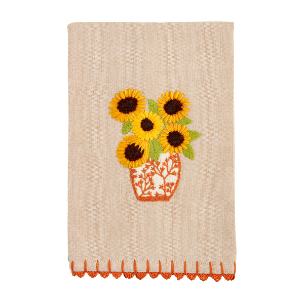 Plant Yellow Trim Towel