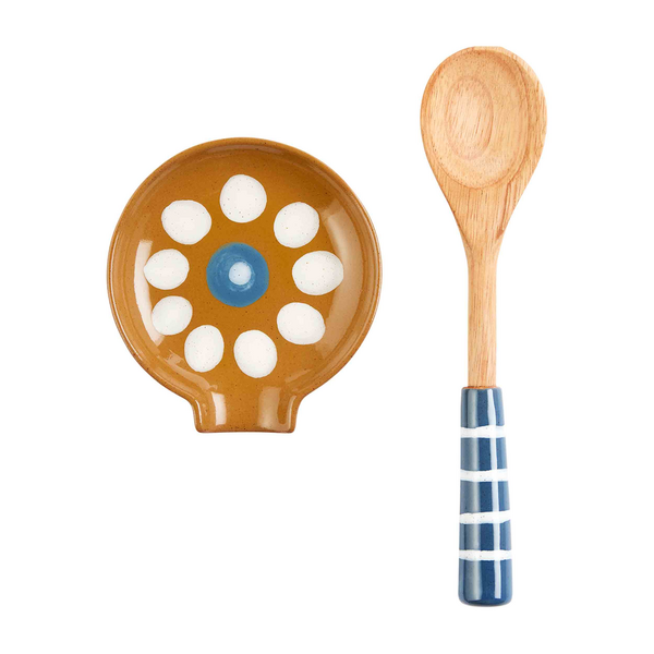 Dotted Spoon Rest Set