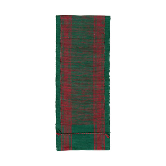 Green & Red Cotton Table Runner