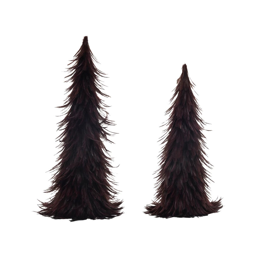 Burgundy Feather Trees