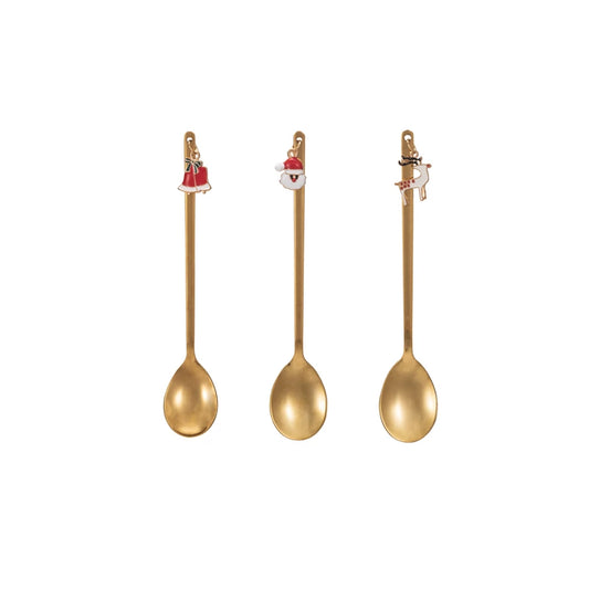 Gold Spoon w/ Holiday Charm