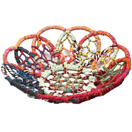 Colored Jute Flower Basket-16"