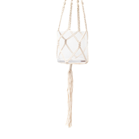 Mini Macrame Hanging Planter & Pot