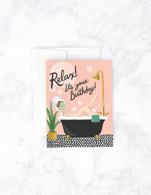 Bubble Bath Birthday Card