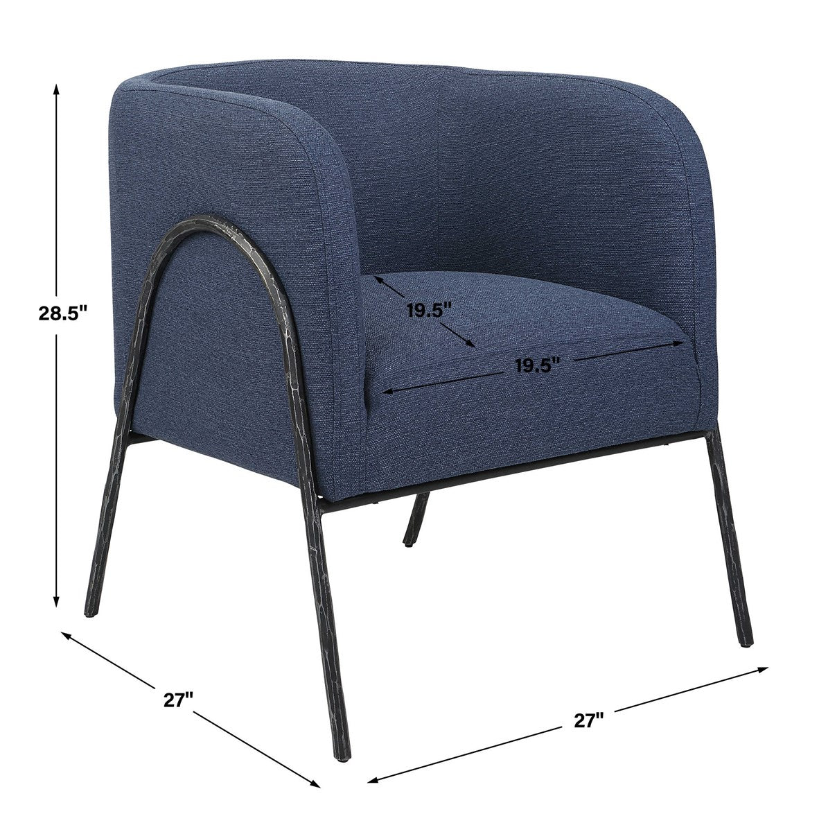 Jacobsen Accent Chair, Denim
