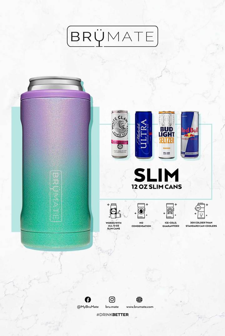 BruMate Hopsulator Slim Insulated Stainless Steel Can Cooler