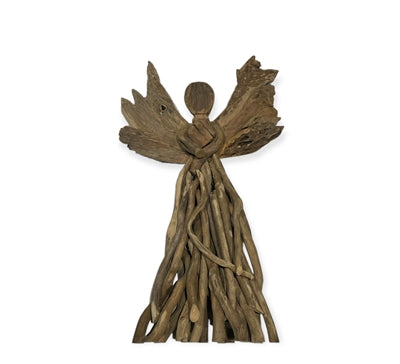 Curly Driftwood Angel