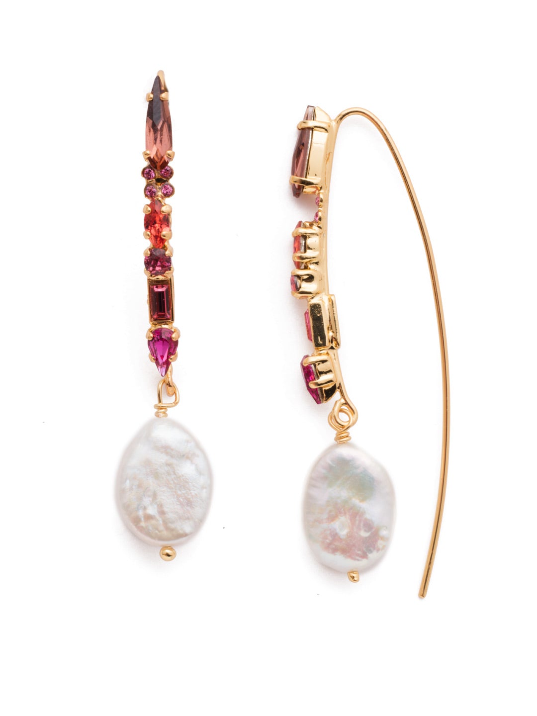 Paris Dangle Earrings-Begonia