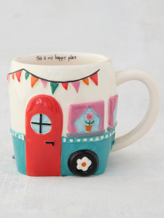 Hazel The Camper Folk Art Mug