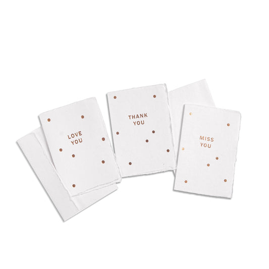 Deckled Gold Foil Cards