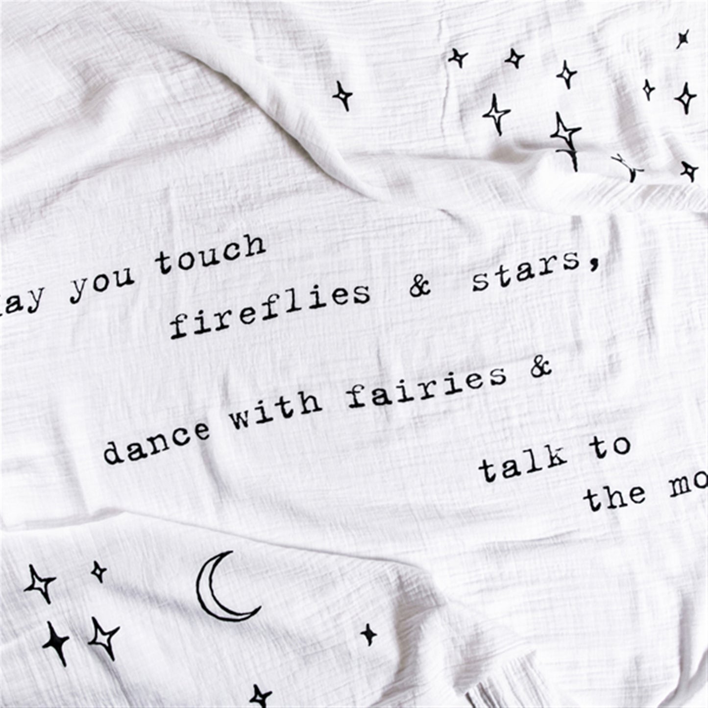 May You Touch Fireflies Baby Swaddle