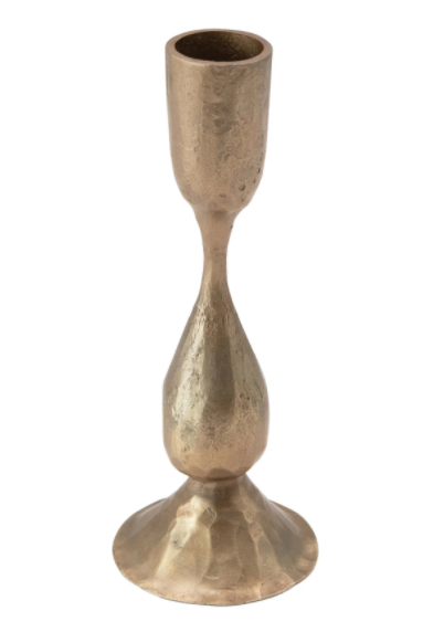 Hand Forged Brass Candlestick - Tall –