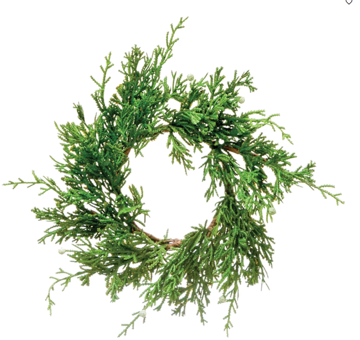 Faux Juniper Wreaths