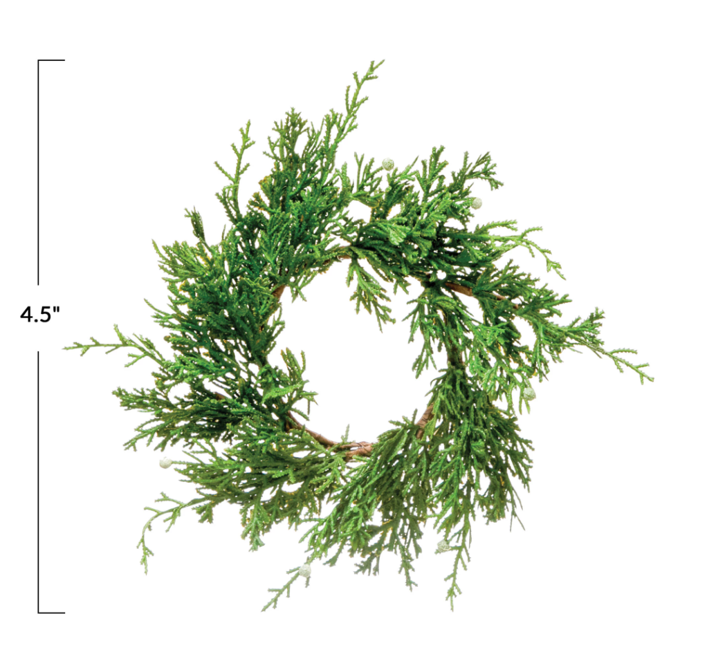 Faux Juniper Wreaths