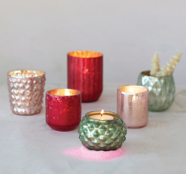 Mercury Glass Votive Holders