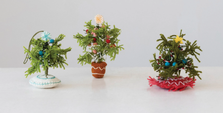 Wool Felt Tree Ornaments