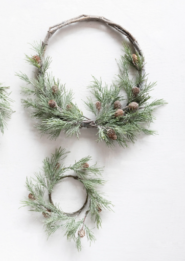 Faux Jack Pine Wreaths